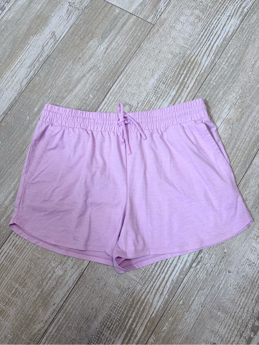 REEBOK Light Lavender Drawstring Lounge Shorts